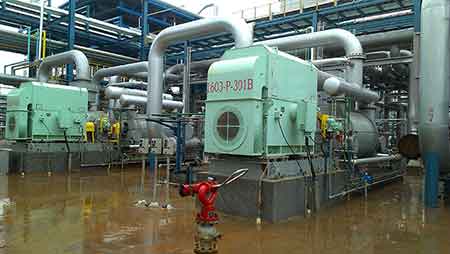 肯富来液环泵机组在海南炼化常减压项目使用现场