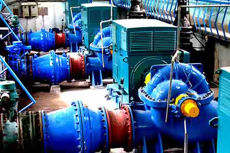 KPS系列单级双吸离心泵在景德镇自来水使用现场